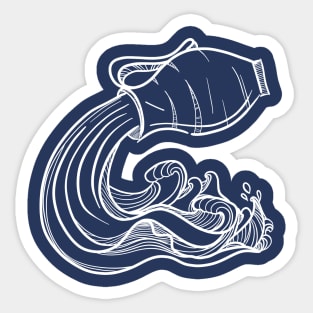 Zodiac sign set - Aquarius - A water jar Sticker